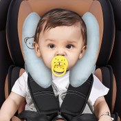 Resim 1 adet Gençler Araba Güvenlik Yastığı, Ayı Desenli İlkbahar ve Yaz Modeli, Yumuşak ve Rahat Polyester Malzeme, Başları Korur, Araba Koltuklarına Uygun, Bebek arabaları için 