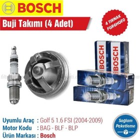Resim Vw Golf 5 1.6 Fsı Bosch Nikel Buji Takımı 2004-2009 Fgr6hqe0 