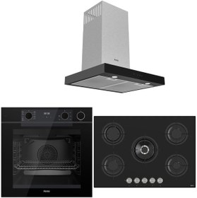 Resim Ferre STEAM PLUS 75 SERİSİ 3LÜ CAM ANKASTRE SET (QEP64CS-RS035-D100) 