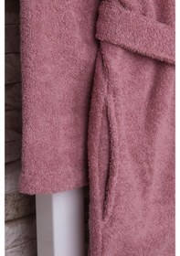 Resim Baveno %100 Pamuk Gül Kurusu Kadın Kimono Bornoz Gülkurusu 