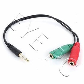 Resim EYEPC 2X3.5Mm Stereo Dişi - 3.5Mm Stereo Erkek Y Kablo 