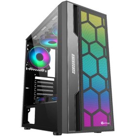 Resim Performax Oasis Siyah Temperli Cam ARGB 4xFan 650W Atx Gaming Oyuncu Kasası 