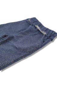 Resim BOBBY JR KİDSWEAR Kız Çocuk Eşofman Altı Beli Fırfırlı Simli Lacivert 