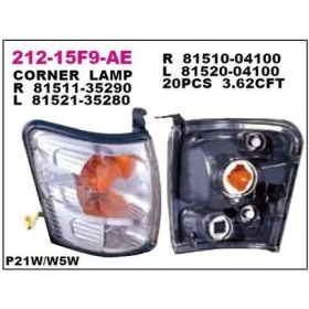 Resim DEPO-212-15F9R-AE - Sınyal Lambası On Sag-(Duylu Ampullu)-(Toyota: Hılux 02>04 ) 