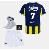 Resim Legent Lady Fênerbâhçe 25-26 Sezon Çubuklu Fred 7 Çocuk Futbol Forması 4 Lü Set 
