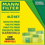 Resim Toyota Corolla Uyumlu 1.4 D4D Mann-Filter Filtre Bakım Seti 2007-2018 