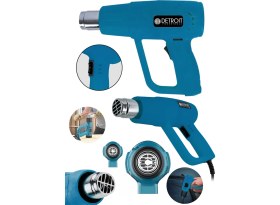 Resim Detroit Usapowertoolsdarbeye Dayanıklı Bakır Sargılı Rezistans 2kademeli Sıcak Hava Tabancası Isı Makina- Maci 