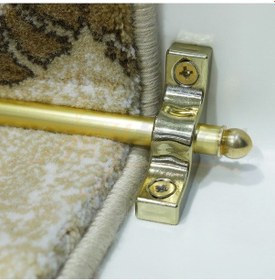 Resim Plastik Halı Tutucu Merdiven Dip Çubuğu Sarı - Ince / 110 Cm 