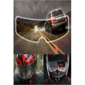 Resim 3b Trend Motosiklet Kaskı Için Yağmur Kaydırıcı Buğu Önleyici 