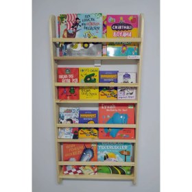 Resim Oyuncak Odası Montessori Eğitici Kitaplık Ağaç 4 Raflı 