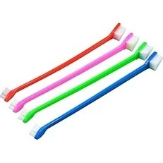 Resim SanalAMCA Store Kyrotech 4’lü Çift Taraflı Kedi ve Köpek Diş Fırçası Seti – Uzun Saplı, Ergonomik, Yumuşak Kıllı, E 