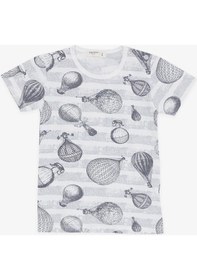 Resim Breeze Kız Bebek Kısa Kollu Pijama Takımı Uçan Balon Desenli 9 Ay-3 Yaş, Ekru-ekru Ekru 