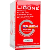 Resim LİGONE Beta-Glucan Probiotic Multivitamin 30 Kapsül 
