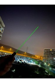 Resim AVDA Yeşil Lazer Pointer Pilli | 100 Mw Gerçek Güç - 15 Km Etki Alanı 5 Lazer Ucu 