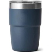 Resim Oein 304 Paslanmaz Çelik Kahve Kupası Ev Halkı Çift Katmanlı Yalıtımlı Termos Kupası Kapak Su Kupası 8oz Açık Seyahat Kupası Kapasite: 240ML/RENK: Sky Mavisi (Yurt Dışından) 