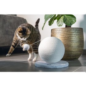 Resim Hnrlıshp Karlıe Kedi Tırmalama Küresi Bolly Beyaz 30.5cm 