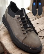 Resim Tab1218 Ortopedik Taban Hakiki Deri Erkek Ayakkabı Casual Günlük Erkek Ayakkabı Gri 
