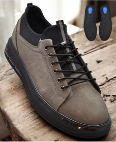 Resim Tab1218 Ortopedik Taban Hakiki Deri Erkek Ayakkabı Casual Günlük Erkek Ayakkabı Gri 