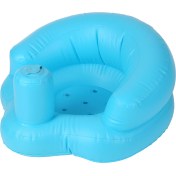 Resim Padalink Çocuk Pvc Havlu Sandalyesi: Ergonomik Oturma Eğitimi, Mutfak/plaj/banyo Uygun, 5 Ay-2 Yaş, Mavi, Hızlı Şişir, Taşınabilir 