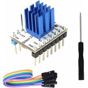 Resim Mks Trinamic Tmc2209 V2.0 Step Motor Sürücü Soğutuculu Makerbase 1/256 Step 1.7a Cnc 3d 