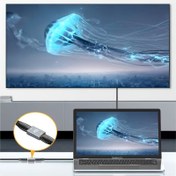Resim 8K HDTV'den HDTV'ye Uzatma Adaptörü - USB Güçlü, Mat Bitişli ve Ahtapot Tasarımlı 1080P Yüksek Çözünürlüklü Bilgisayar Projektörü için Görsel Etkilerde Baskın, Çok Monitörlü Ekranlar | Ahtapot Ekran Koruyucu Efekti | Mat Bitişli Adaptör 