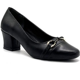 Resim Kindep Rim Toka Detaylı Günlük Kadın Ayakkabı Siyah Siyah 