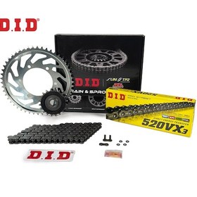 Resim Zincir Dişli Seti Kawasakı Kle 500 Cc 1997-2005 / Kawasakı / Kle 500 / 500cc / Zincir: Dıd-520vx3 Çelik -110 / Ön-arka Dişli: Jt 17t-46t / 1997-1998-1999-2000-2001-2002-2003-2004-2005 1.Resim 