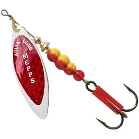 Resim Mepps Longue Redbo Olta Kaşığı Gümüş-Kırmızı No:1 