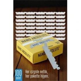 Resim Bfs 100 Lü Berber Ustura Jileti - Yarım Jilet- Berber Jileti Nano Absolute 