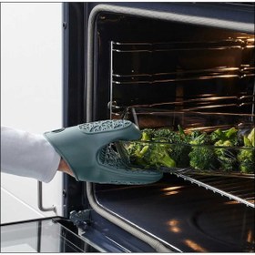 Resim lawrenceshop Servis 180° Isıya Dayanıklı Silikon Fırın Eldiveni Fırın Tencere Tepsi Tutacağı Karışık Renklerde 