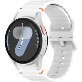 Resim Forzacase Samsung Galaxy Watch 6 44mm İle Uyumlu Wavy Style Tokalı Silikon Kordon Kayış - Fc1101 