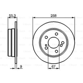Resim Mercedes C 202 C180 1.8 1993-2000 Bosch Arka Disk 2 Adet 