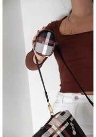 Resim Silver Polo Sp1038 Kadın Çapraz Çanta Ekose Siyah-siyah 