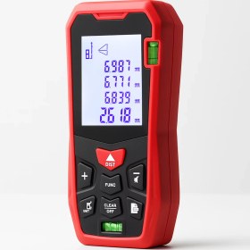 Resim 70 Metre Lazer Metre Mesafe Ölçer Hassas Dijital Inşaat Ölçüm Aleti Alan Ölçer Lazerli Ölçüm Cihazı 