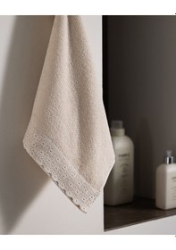 Resim Madame Coco Analisa %100 Pamuk Yüz Havlusu - Bej - 50x70 Cm 8684427221938 Ekru 