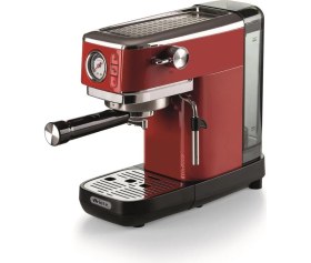 Resim Allians Kırmızı Slim Espresso Makinesi, Şık ve Kompakt Kahve Keyfi 