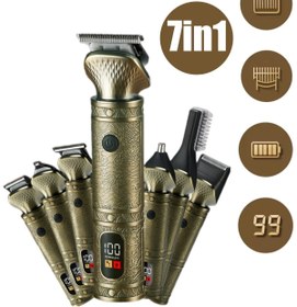Resim yopigo YP-0609 Exculisive 7in1 Şarjlı Sıfır Saç Sakal Ense Tıraş Makinesi Vücut Kadın Erkek Lazer Öncesi 