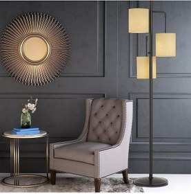 Resim Global 3lü Dekoratif Modern Tasarım Retro Ayaklı Salon Lambader 