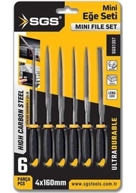 Resim Sgs 6 Parça Mini Eğe Seti 4 160 Mm Sgs1357 