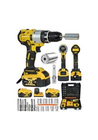 Resim Mager 13 MM Darbeli Çelik Madren 10 Pilli Akülü Vidalama Matkap Ve Efsane Gator Soket 