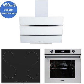Resim Ferre Ve AFM Tech MS261 + FM3251 +FM7701 Beyaz Ankastre Set 