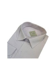 Resim Linen Keten Slim Fit 4 Mevsim Giyilebilen Pamuklu Gömlek Gri 