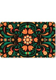 Resim Dijital Baskılı Hoş Geldiniz Yazılır Desenli Dekoratif Dış Kapı Önü Ve Iç Mekan Paspası Yıkanabilir Beyaz 