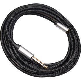 Resim Kulaklık Adaptörü Trs 6.35MM 1/4 "dişi Ila 3.5mm 1/8" Gitar Amplifikatör (Yurt Dışından) 