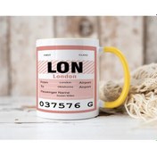 Resim Bk Gift Kişiye Özel İsimli Hava Limanı Tasarımlı Sarı Kupa Bardak-2, Arkadaşa Hediye, Doğum Günü Hediyesi Düzenlenecek Kobitmeyen137714 Bk Gift 