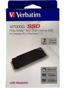 Resim Verbatim Vi7000G 2TB 7000MB - 6500MB Playstation 5 Uyumlu M2 NVMe PCIe Gen 4 SSD 