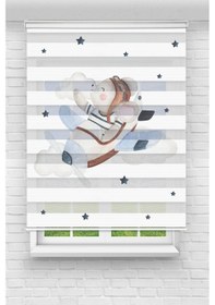 Resim Perdecizade Enxboy Pilot Ayıcık Dijital Baskılı Zebra Perde-cocuk Odası-stor Perde Pz-925 Renkli 