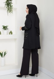 Resim CNG MODA Tesettür Pul Payet Garnili Hırka 