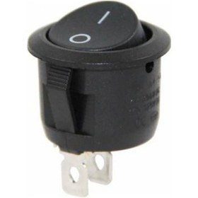 Resim 5 Adet Yuvarlak On Off Anahtar Pano Tipi Rocker Güç Anahtarı 