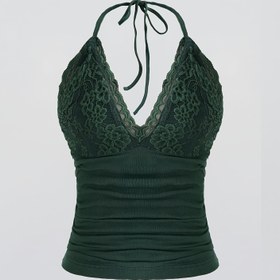 Resim 2025 Erken Bahar Sınırlı Baskı Zümrüt Yeşili Dantel Trim Camisole Yelek | Sırtı Açık Çapraz Askılı Tasarım | Müzik Festivali Kıyafeti | Kadınlar İçin Çapraz Askısız Elbise | Buz Sliky Fiber Kumaş Soğutma Siyah Teknoloji | Rönesans Sarayı Nakış | Seksi Zarif Bağlama Tasarımı | Ev Partisi Dış Giyim 